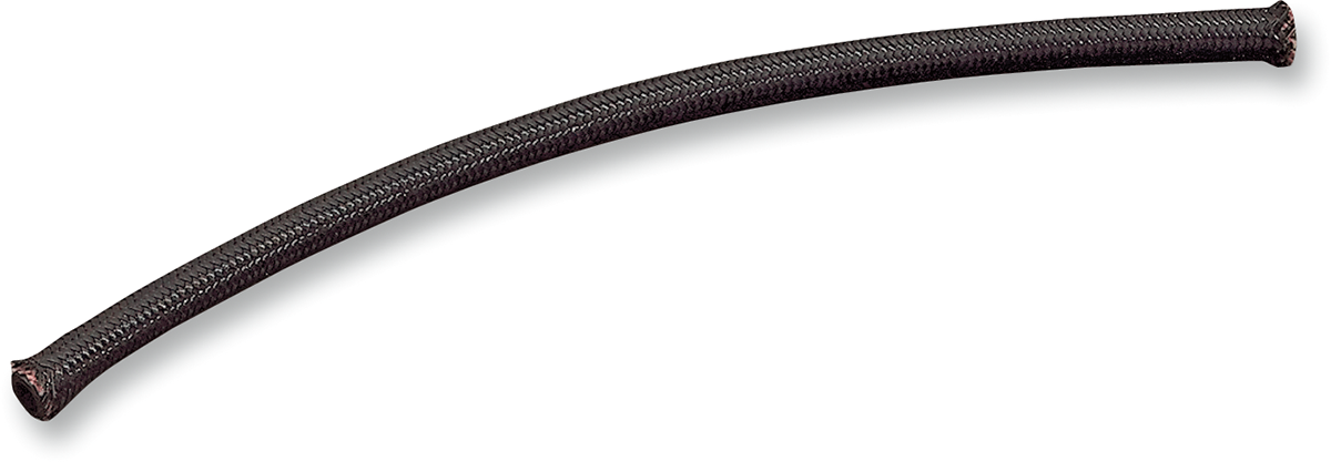 DRAG SPECIALTIES Universal Braided Oil/Fuel Hose - Black - 3/8" - 25'