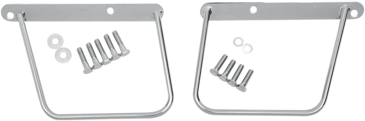 DRAG SPECIALTIES Saddlebag Support Bracket Kit - Chrome - FX/FL '84-'99