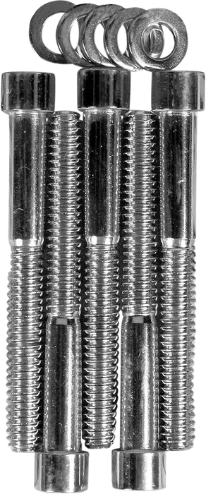 DRAG SPECIALTIES Replacement Smooth Socket-Head Transmission Side Cover Bolt Kit - Chrome