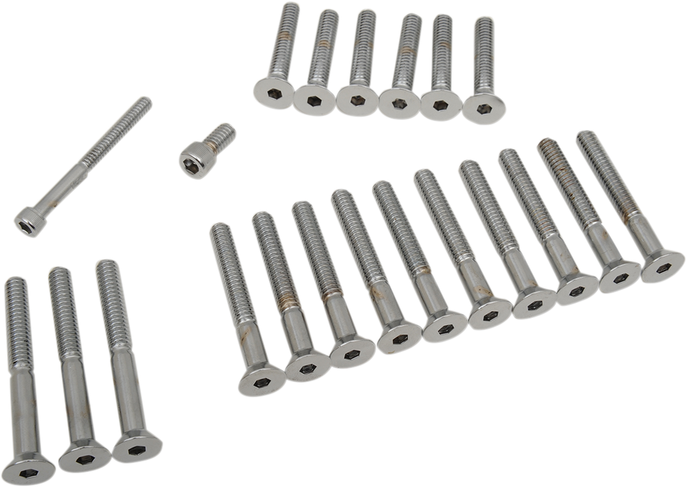 DRAG SPECIALTIES Replacement Socket-Head Bolt Side Cover Kit - Chrome - XLH