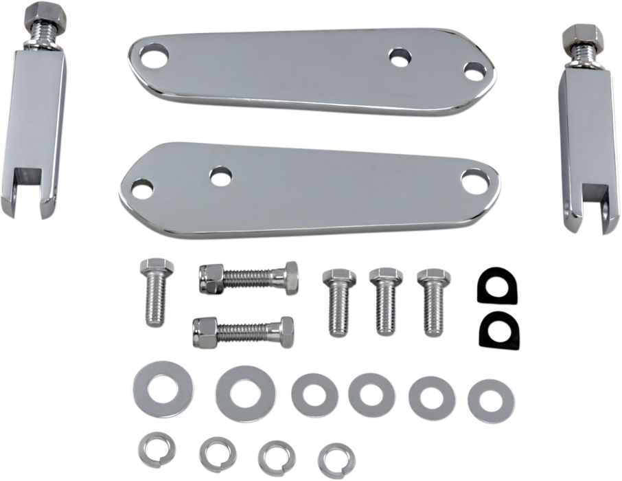 DRAG SPECIALTIES Front Mount Highway Peg Kit - Chrome - Dyna