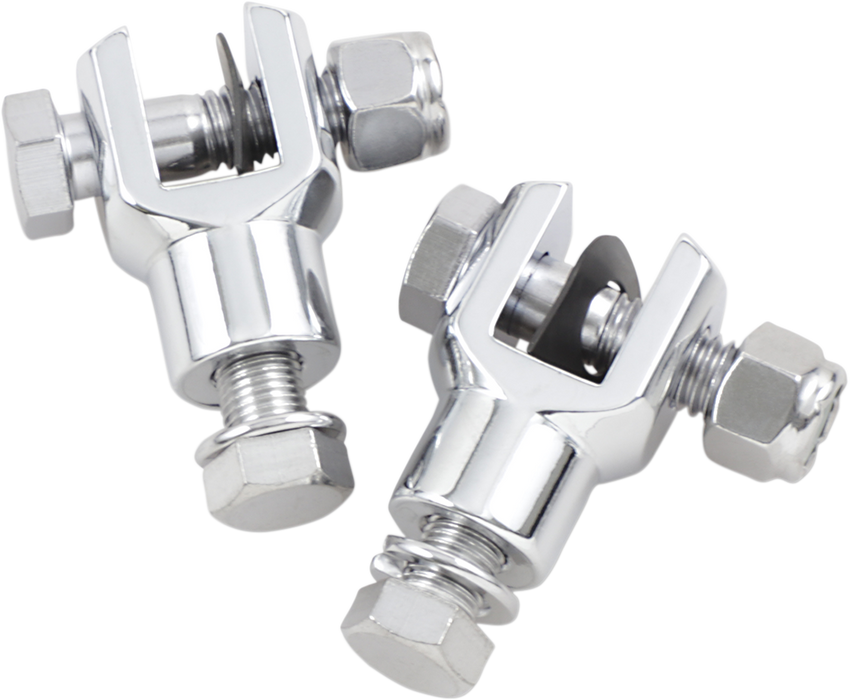 DRAG SPECIALTIES Custom Passenger Footpeg Clevis Mount - Chrome - 3/8-24"