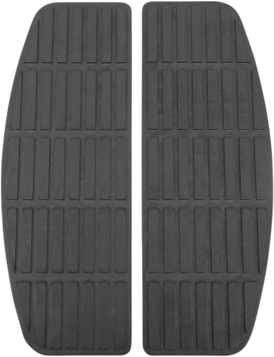 DRAG SPECIALTIES Replacement Rectangle Rubber Rider Floorboard Pads - Black