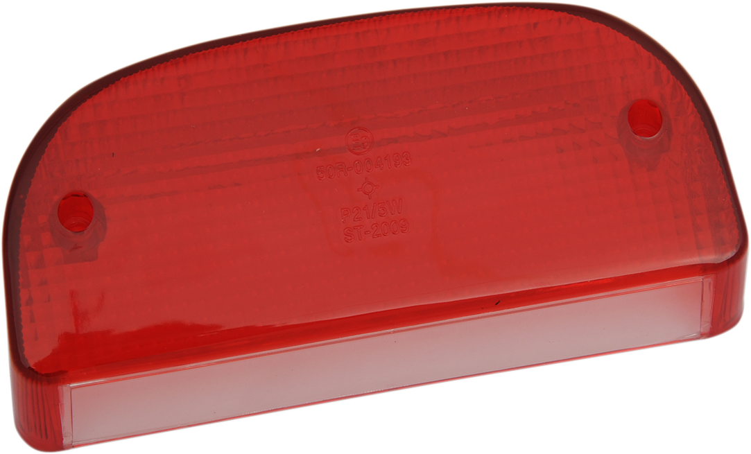 DRAG SPECIALTIES Replacement Bobbed Fender Tail Light Lens - Red