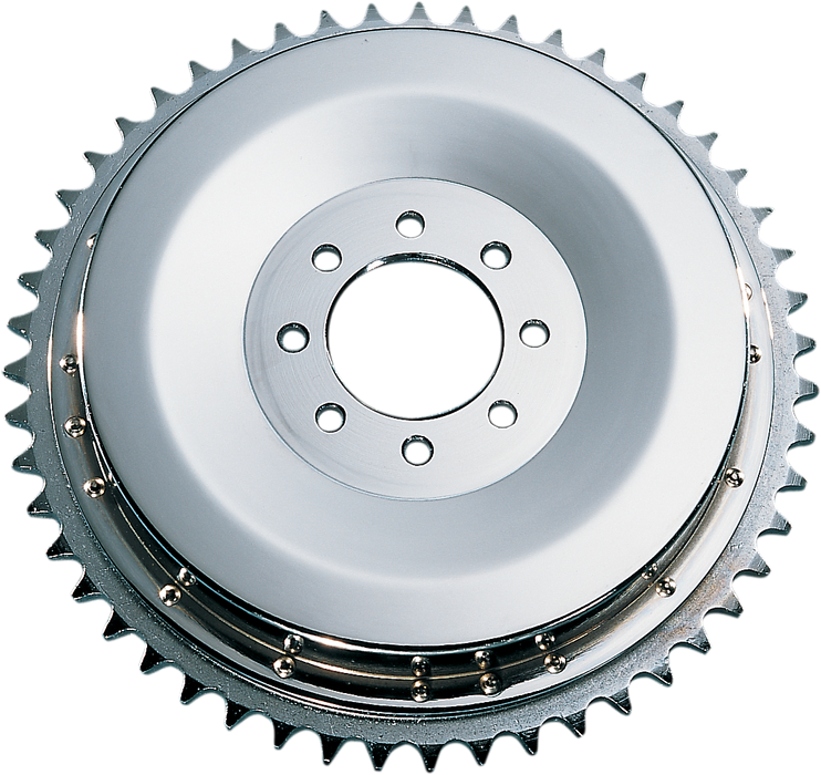 DRAG SPECIALTIES Replacement Rear Brake Drum with Sprocket Set - Chrome - XL 54-78