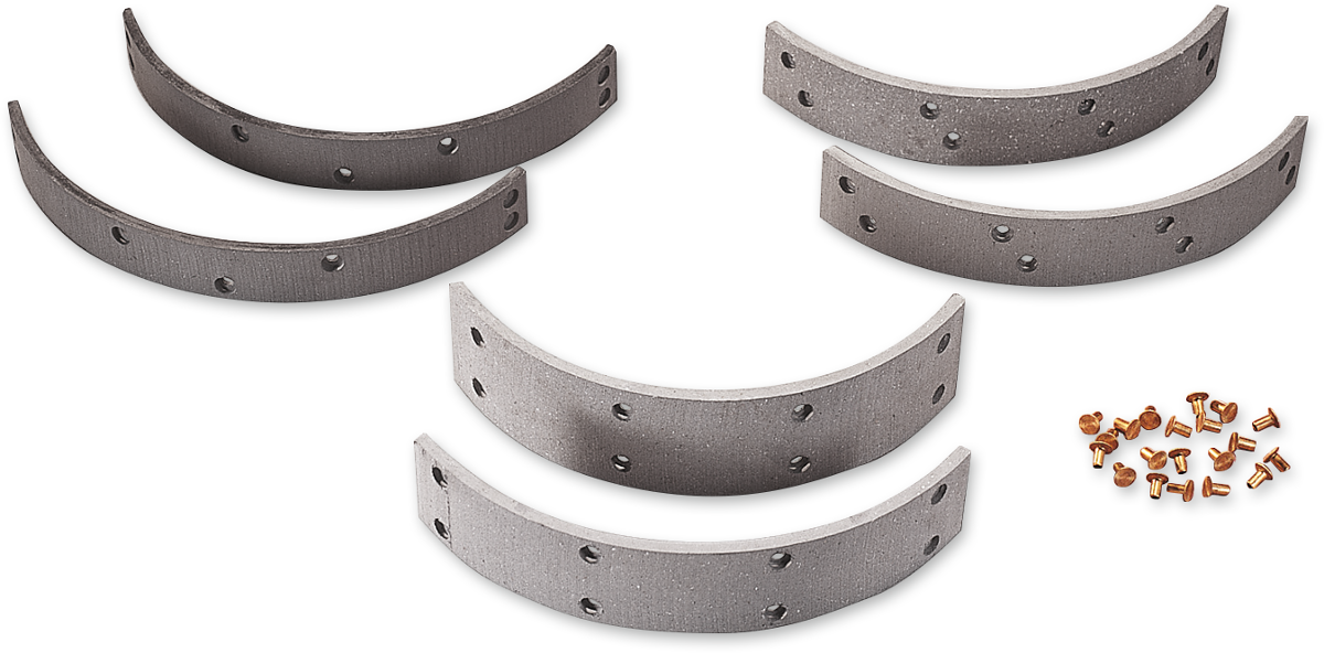 DRAG SPECIALTIES Replacement Drum Brake Linings and Rivets Kit