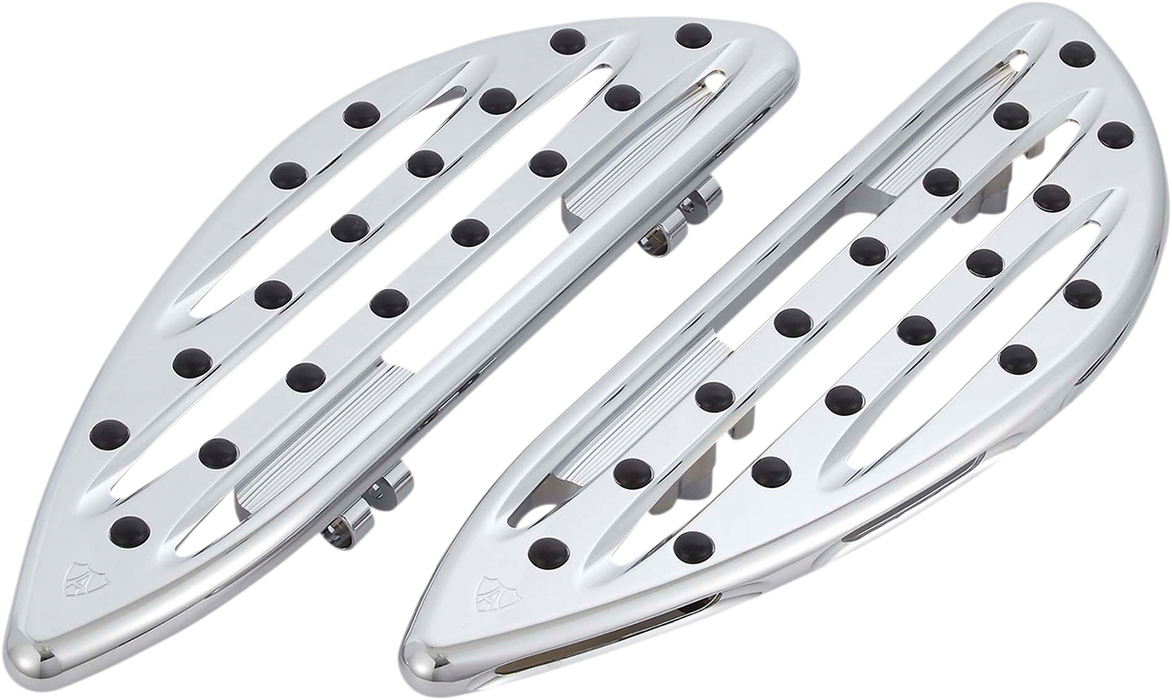 ARLEN NESS Driver Floorboards - Deep Cut - Chrome - 2018-2022 SOFTAIL MODELS