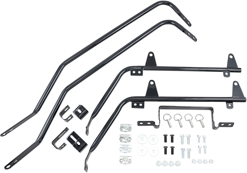 CYCLE VISIONS Saddlebag Mounts - Black - FL '18-'21