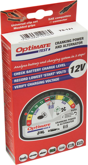TECMATE Battery Charging System/Alternator Tester - Pocket - Battery Clip/12V TS-121