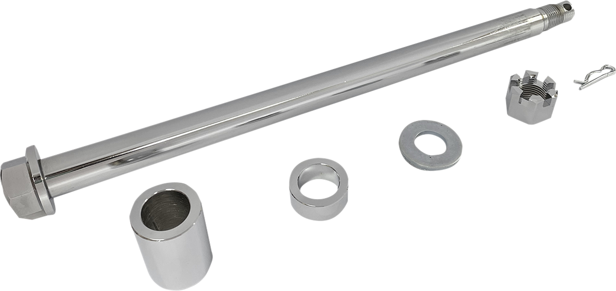 DRAG SPECIALTIES Replacement Rear Axle Kit - Chrome - '00-'01 FLT