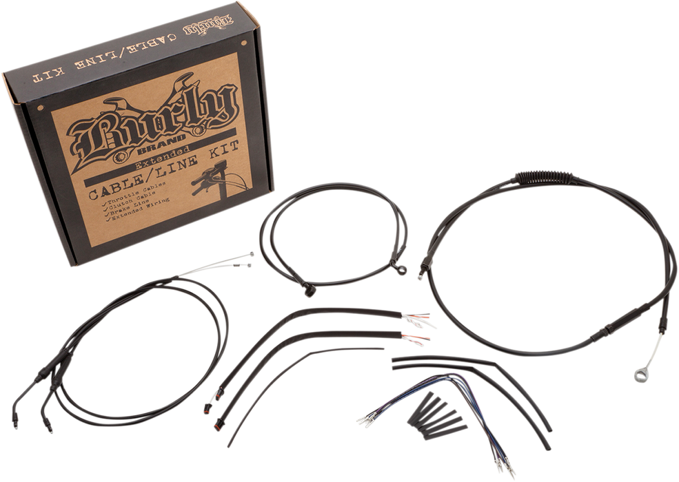 BURLY BRAND Control Kit - 16" Ape Hanger Handlebars