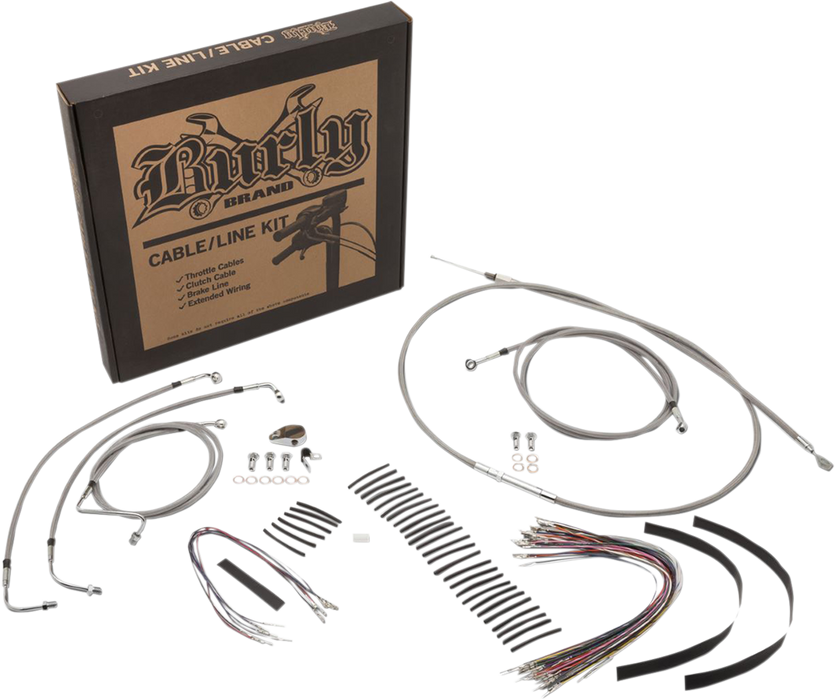 BURLY BRAND Control Kit - 15" Ape Hanger Handlebars