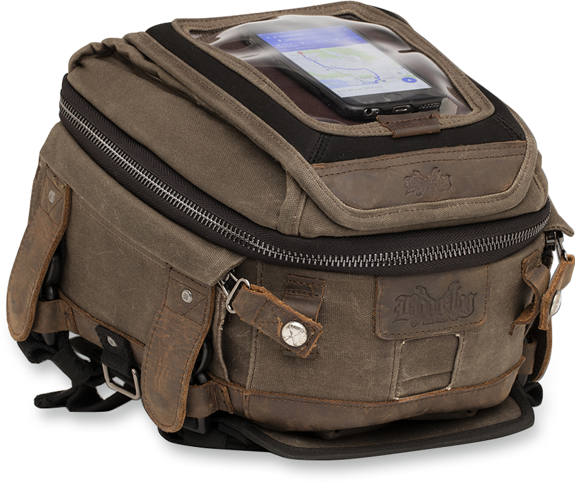 BURLY BRAND Tank Tail Bag - Dark Oak