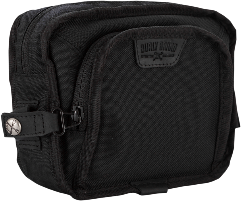 BURLY BRAND Handlebar Bag - Black Cordura