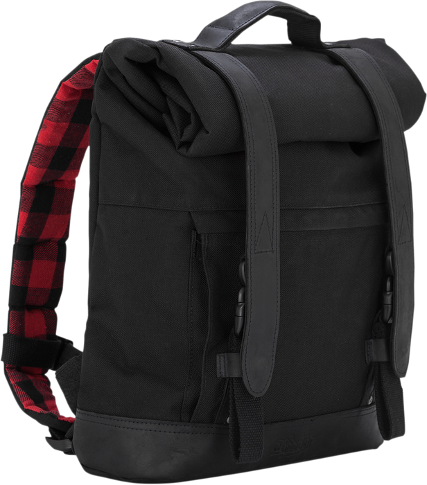 BURLY BRAND Roll Top Backpack - Black