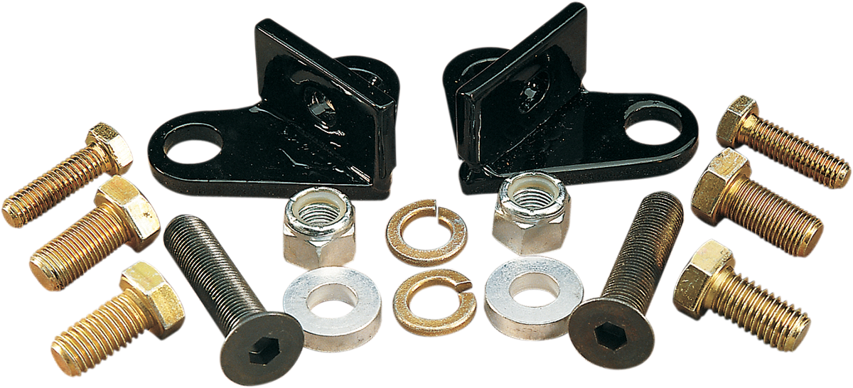 BURLY BRAND Rear Lowering Kit - Black - Lowers 1" - '85-'96 FLT