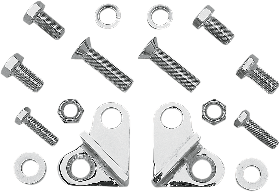 BURLY BRAND Rear Lowering Kit - Chrome - Lowers 1" - '85-'96 FLT