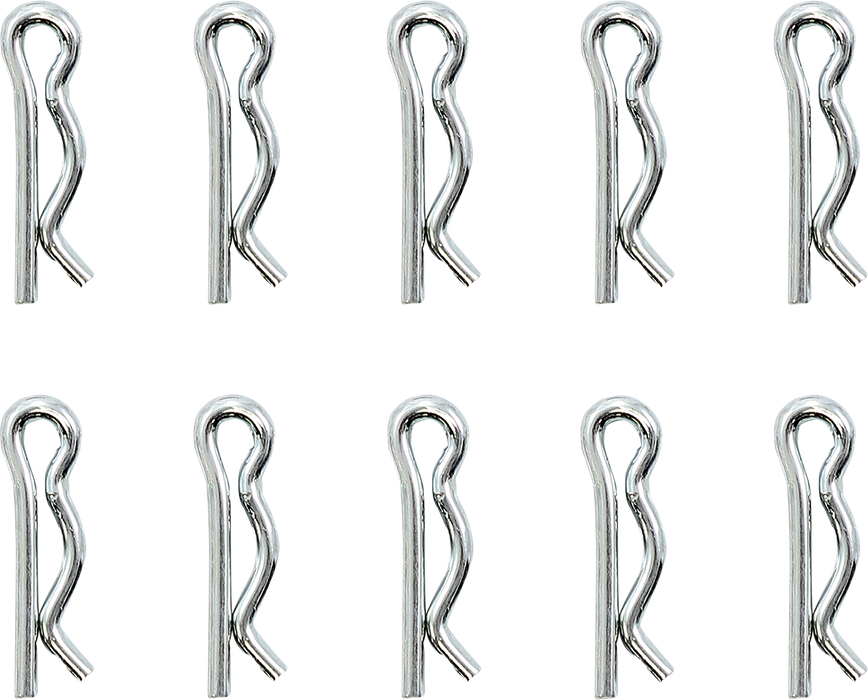 DRAG SPECIALTIES Replacement Rear Axle Retainer - Chrome - 10-Pack