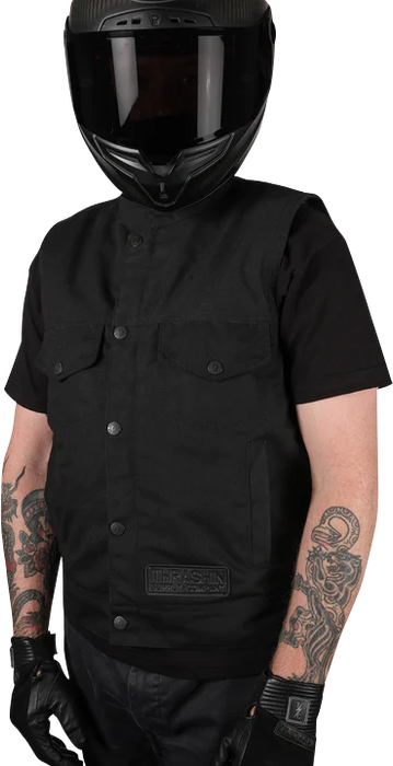 THRASHIN SUPPLY CO. Nightrider v2 Riding Vest - Black - Medium