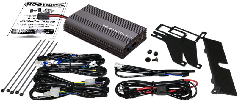 HOGTUNES 4-Channel Amplifier Kit - '98-'13 FLTR REV 450-AA