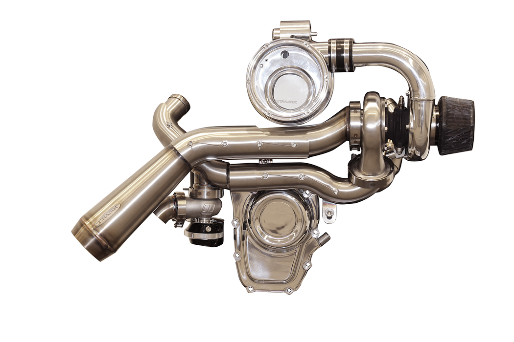 TRASK Tornado Turbo Performance Kit - Polished with Brushed Stainless Steel Exhaust