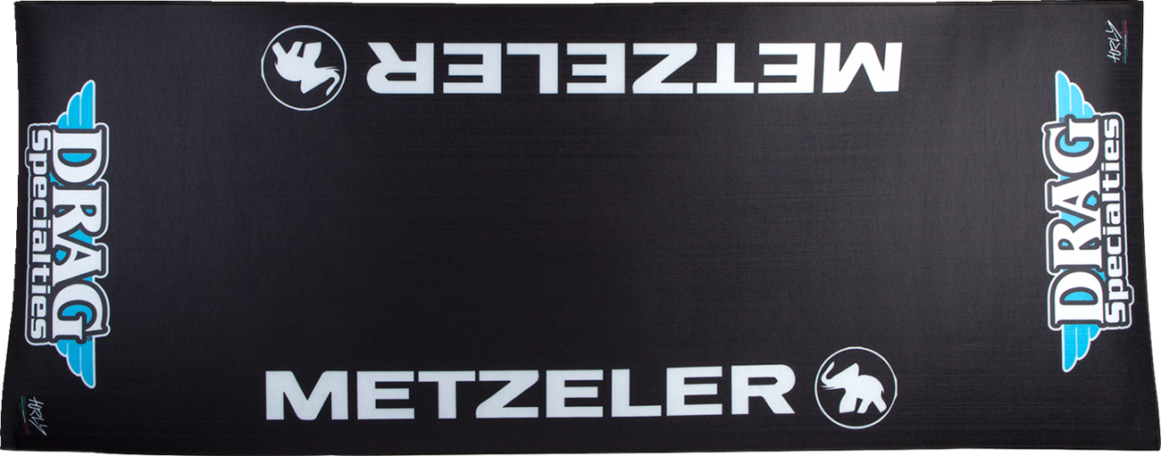 DRAG SPECIALTIES Logo Absorbent Garage Mat / Pit Pad - Large 31-1/2" x 78-3/4"