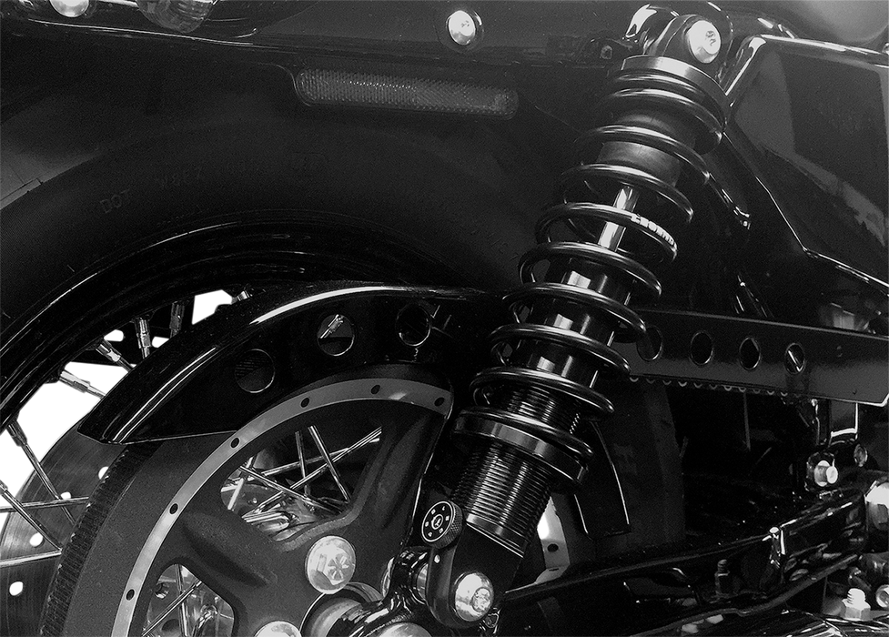 LEGEND SUSPENSION REVO-A Adjustable Coil Suspension - Black - Standard - 12" - '02-'22 SPORTSTER MODELS