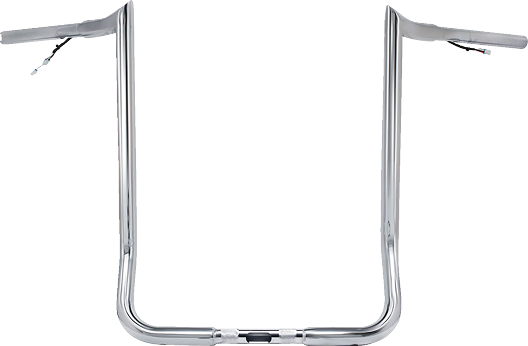 PAUL YAFFE BAGGER NATION Handlebar - Monkey Bar - Pre-Wired - 16" - Chrome PYO:MBBPW-16 C