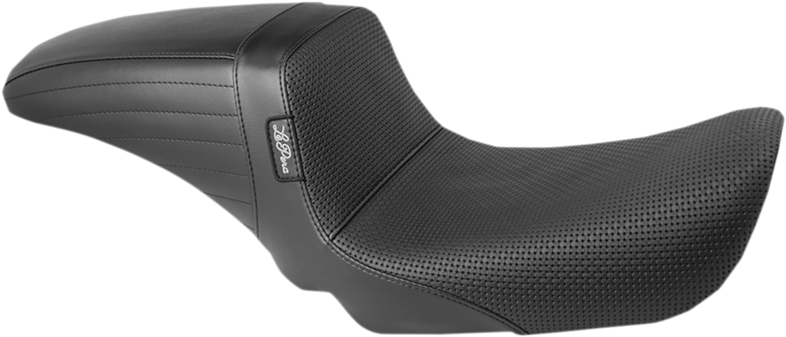 LE PERA Kickflip Seat - Basketweave - Black - Dyna '06-'17