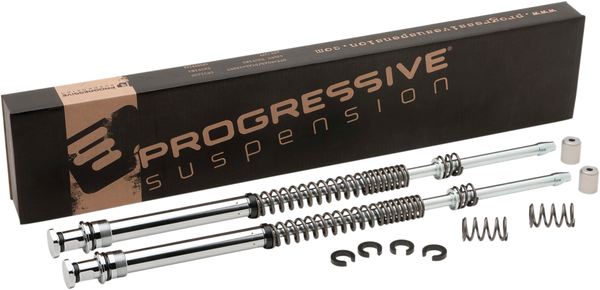 PROGRESSIVE SUSPENSION Monotube Fork Cartridge Kit - Lowering - '00-'12 DYNA & SOFTAIL
