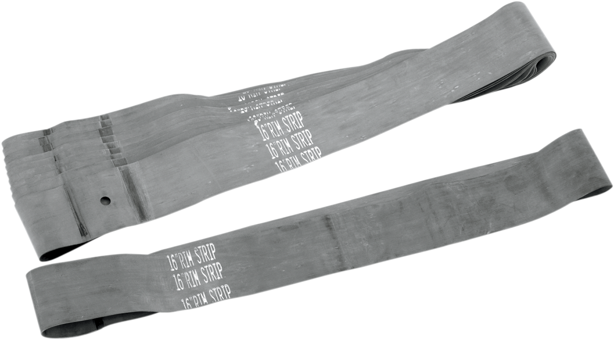 DRAG SPECIALTIES Heavy Duty Rubber Rim Strip - 16" x 2.25" - Center Valve Hole - 10 Pack