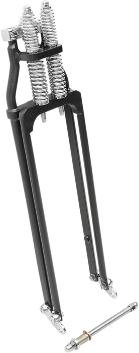 DRAG SPECIALTIES Springer Fork Assembly - Black - Extends +2"