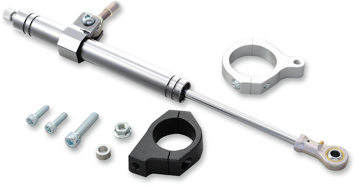DRAG SPECIALTIES Hydraulic Adjustable Steering Damper Kit - Chrome - '06-'17 FXD
