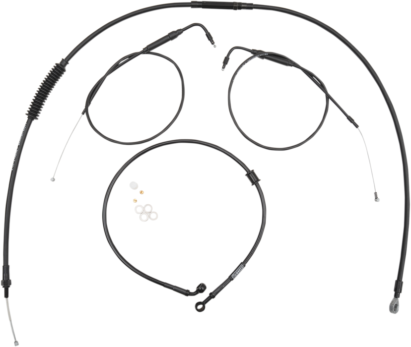 BURLY BRAND Handlebar Cable And Brake Line Kit - Clubman Handlebars
