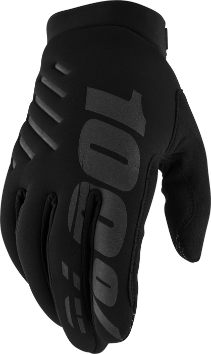 100-PERCENT Brisker Gloves Black SMALL