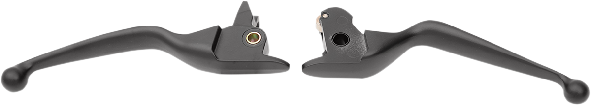 DRAG SPECIALTIES Wide Blade Brake / Clutch Lever Set - Matte Black