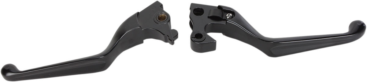DRAG SPECIALTIES Wide Blade Brake / Clutch Lever Set - Matte Black