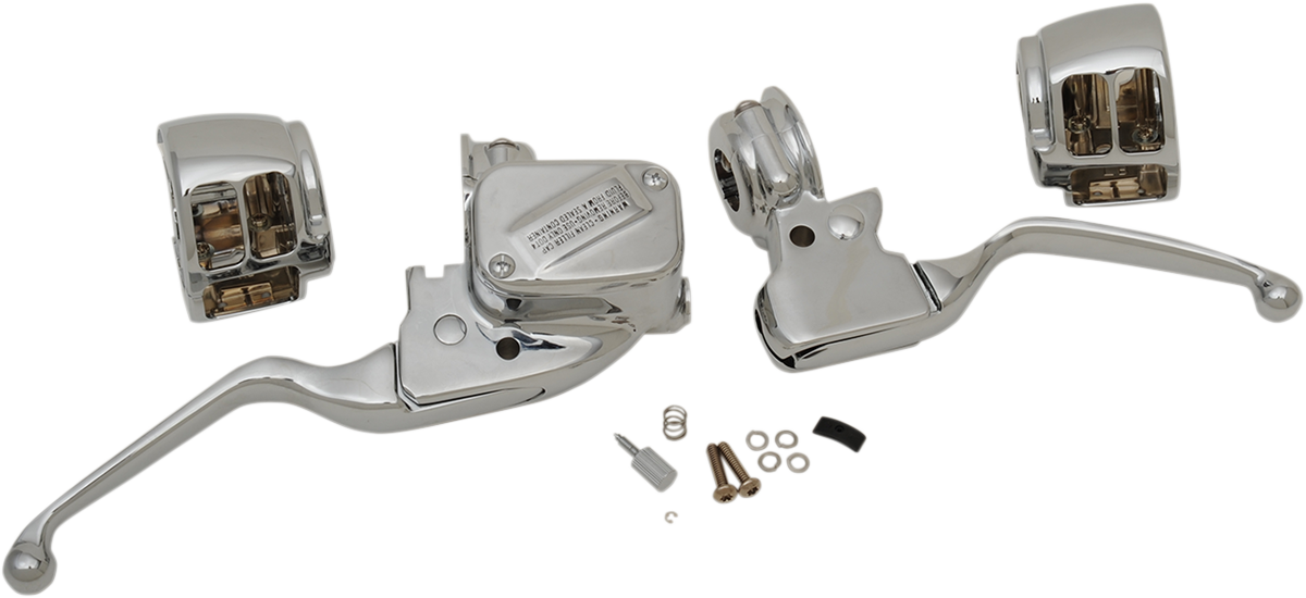 DRAG SPECIALTIES Replacement Handlebar Controls Assembly with Switch Housings - Chrome - '15+ Softail