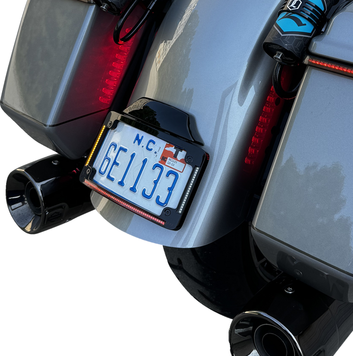 CUSTOM DYNAMICS License Plate Frame - LED - Black TF05-23-B