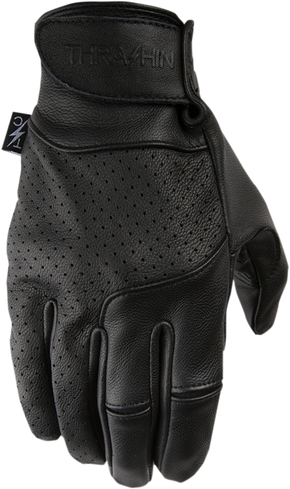 THRASHIN SUPPLY CO. Siege Leather Gloves - Black - Large