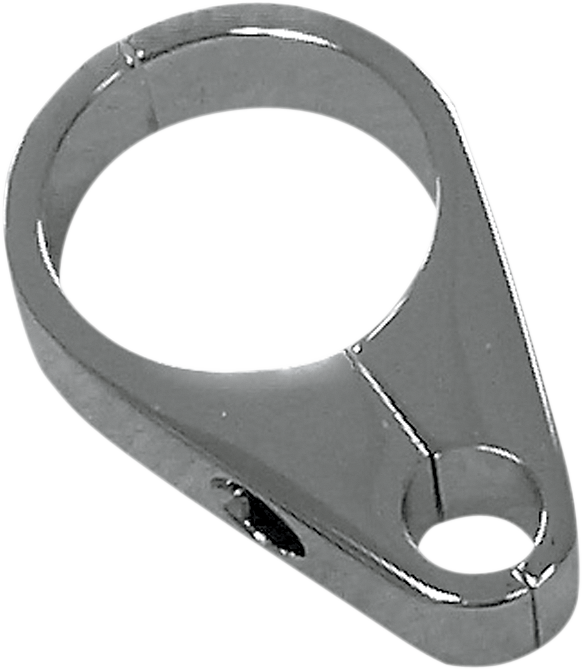 DRAG SPECIALTIES Billet Aluminum Clutch Cable Clamp - Chrome - 1-1/8" Round Tube