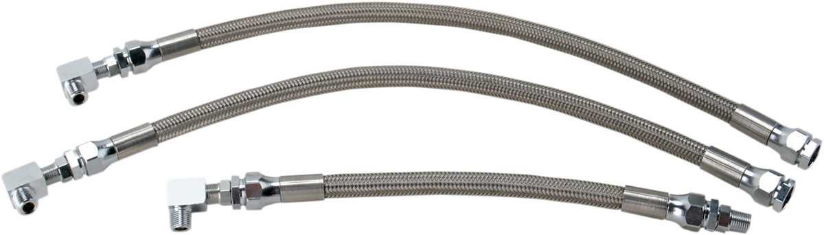 DRAG SPECIALTIES Oil Line Kit - Stainless Steel - Dyna