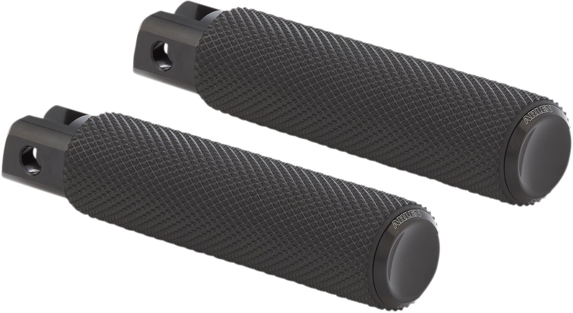 ARLEN NESS Passenger Knurled Footpegs - Black - 2018-2020 SOFTAIL MODELS
