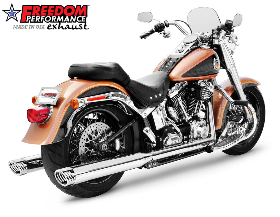 FREEDOM EXHAUST - SOFTAIL 4" RACING TRUE-DUAL FULL SYSTEM CLASSIC 1986-2017