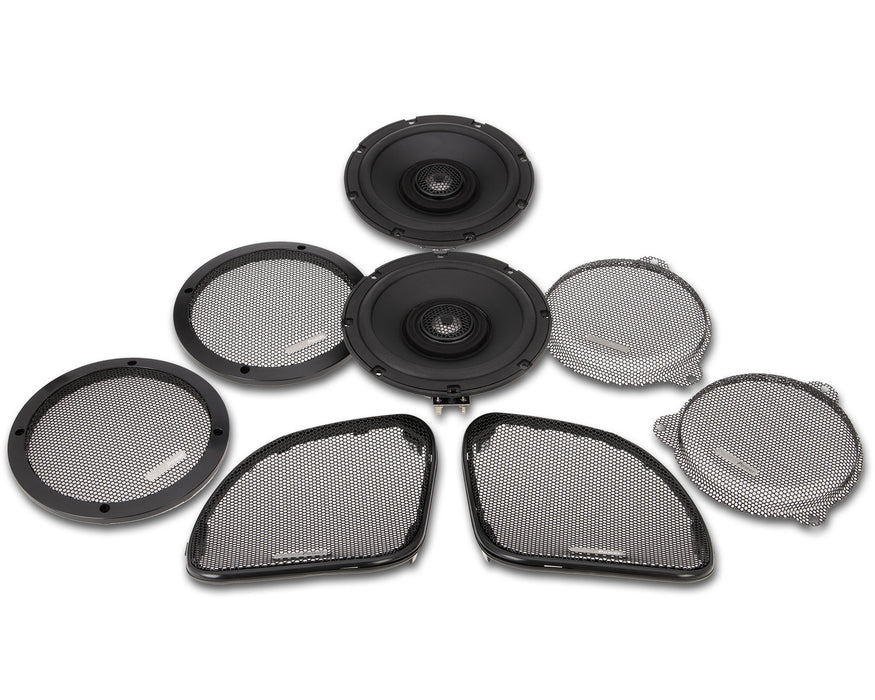 PRECISION POWER 2014-2023 Harley-Davidson® Speaker Upgrade Kit W/ Grills For Touring Models / HD14.652