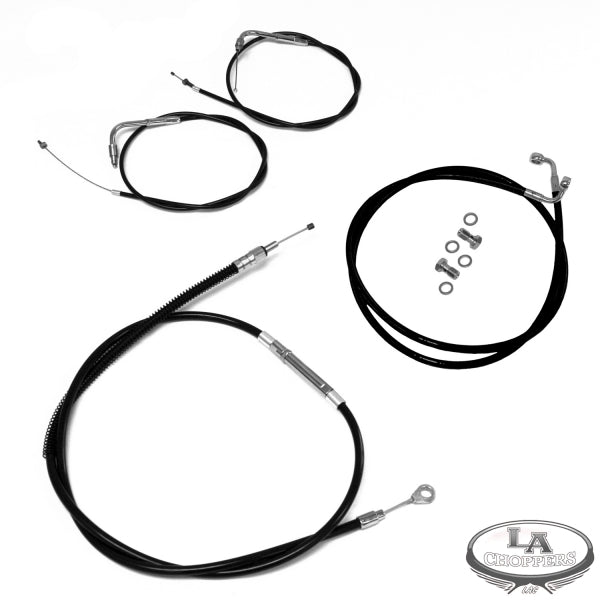 LA CHOPPERS - CABLE KIT MINI APE BAR LENGTH STAINLESS STEEL