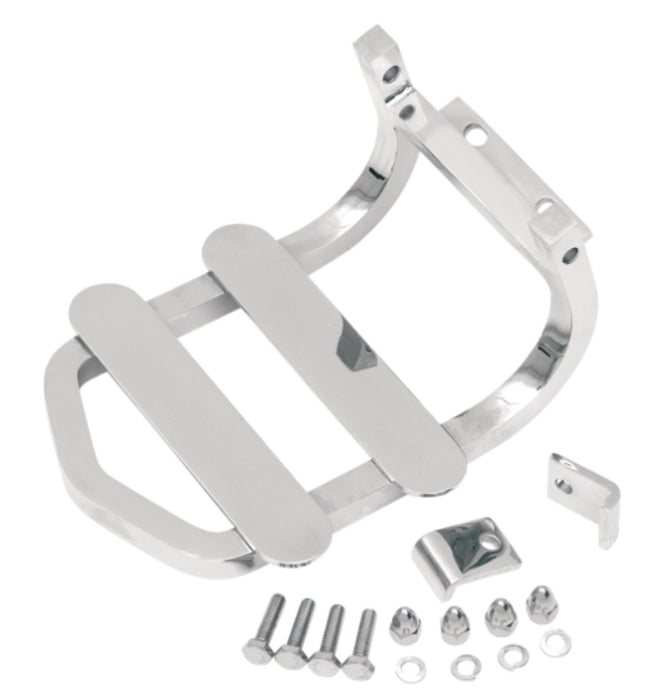 DRAG SPECIALTIES Sissy Bar Mounted Luggage Rack - Chrome
