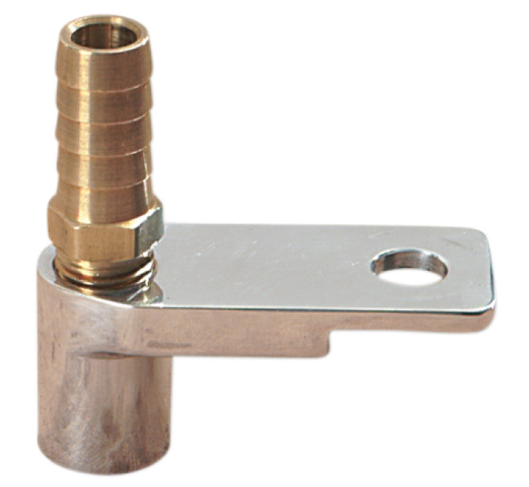 DRAG SPECIALTIES Billet Aluminum Oil Drain - Chrome / Gold - Softail