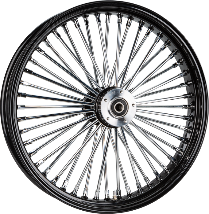 HARDDRIVE - FRONT 48 BIG SPOKE Black DUAL DISC 23x3.5 1" AXLE 2000 - LATER TOURING