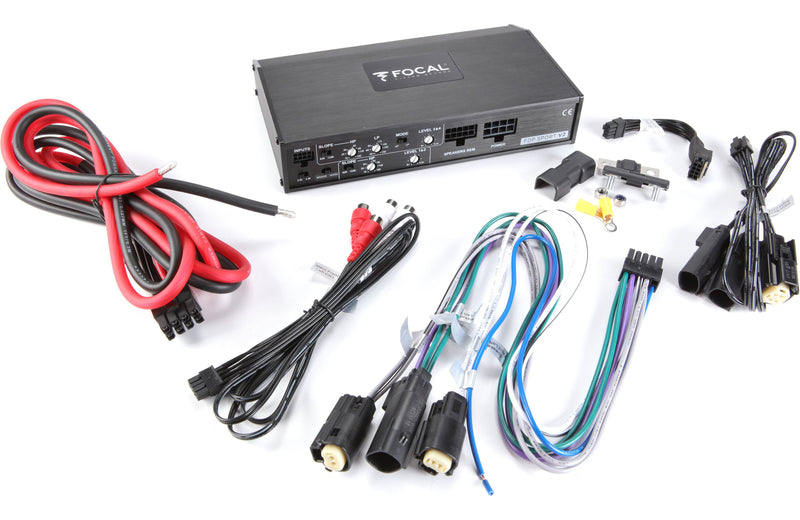 FOCAL - 800 Watt FDP SPORT V2 4 channel amp with harness, and bracket